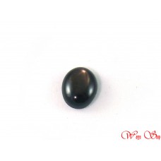 LX0040 Natural Black Star Sapphire Loose Gemstone Oval Cut Cabochon Unset Gemstone