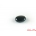 LX0041 Natural Black Star Sapphire Loose Gemstone Oval Cut Cabochon Unset Gemstone