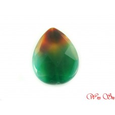 LX0092 Malachite Agate Multi Colors Eye Pattern Pendant Gemstone Natural Healing Crystal 